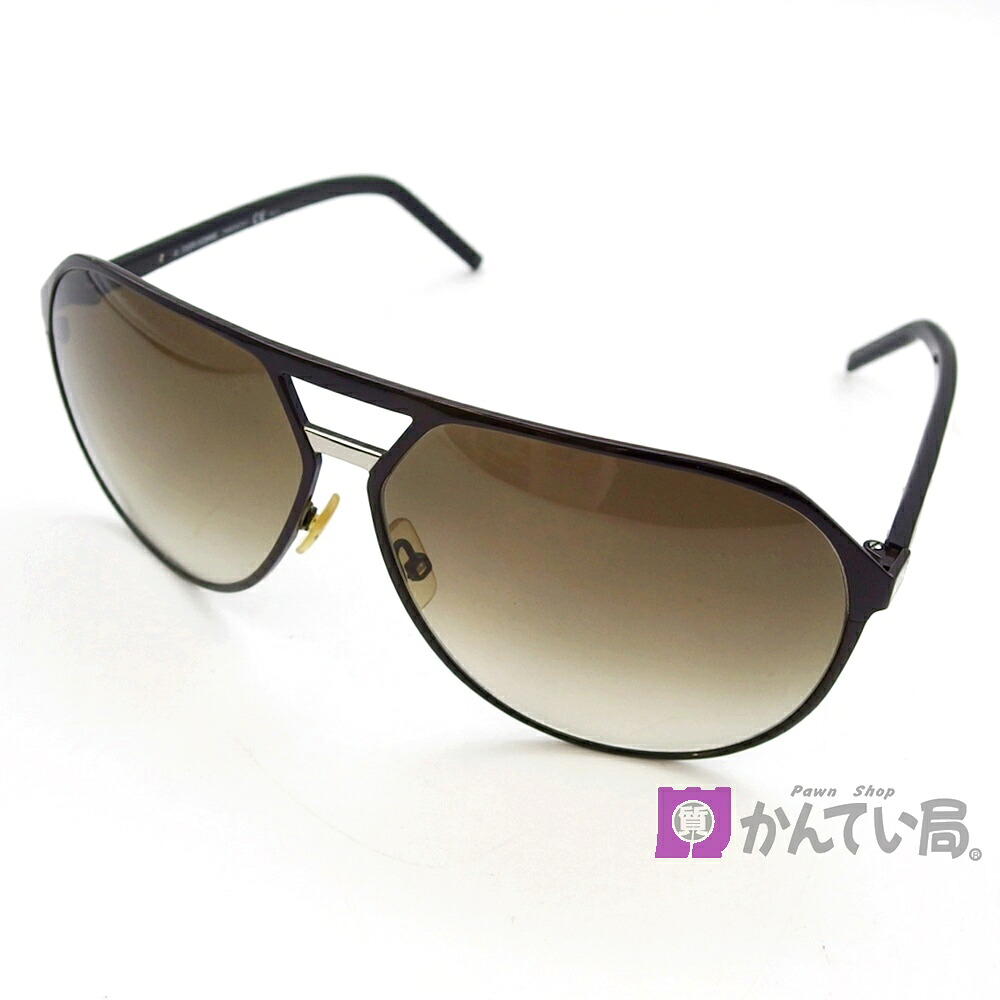 【中古】DIOR HOMME ディオールオム MK0JD サングラス 64□11 135 カラーレンズ イタリア製 アイウェア ダブルブリッジ ティアドロップ ファッション小物 メンズ ケース/クロス付き