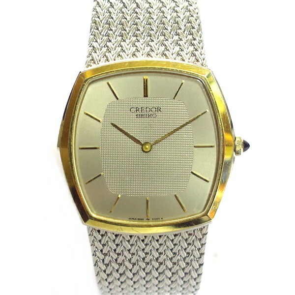 ハ*イ様 SEIKO CREDOR クレドール 9581-5020 Seiko Watch CREDOR 9581-5020 Quartz 18KT Gold Used in Japan