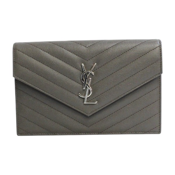 お気に入り Envelope チェーン ウォレット Saint Laurent Yves Saint Laurent サンローラン SAINT LAURENT モノグラムYSL