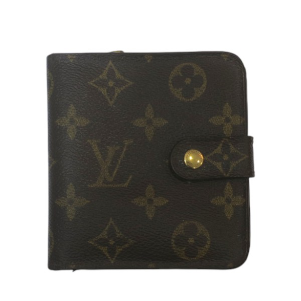 ☆外側美品☆ルイヴィトン 財布 コンパクトジップ モノグラム メンズ レディース LOUIS VUITTON ジッピー・コンパクト ウォレット モノグラム