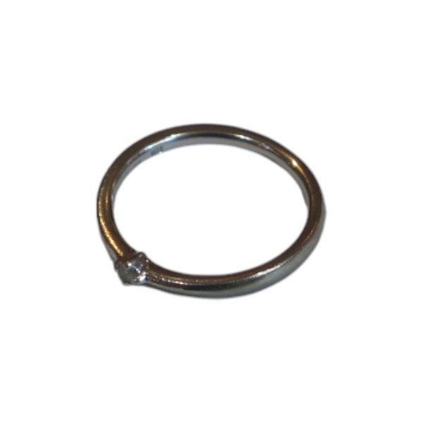 4℃ ヨンドシー K18 WG 1Pダイヤ リング 指輪 約2.1g 約10号【送料無料】【質屋かんてい局横浜港南店】中古品 used AB｜かんてい局　横浜港南店