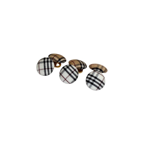 BURBERRY BLACKLABEL バーバリー ブラックレーベル チェック柄 カフスボタン×3 【送料無料】【質屋 かんてい局横浜港南店】 中古品 used AB