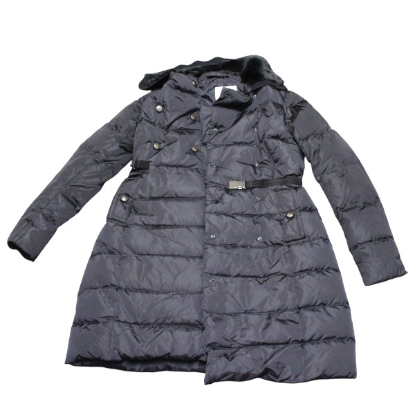 MONCLERモンクレール12093499320 ダウンコート ダウンジャケット ブラック レディース【代引不可】【送料無料】【質屋 かんてい局横浜港南店】 中古品 used AB