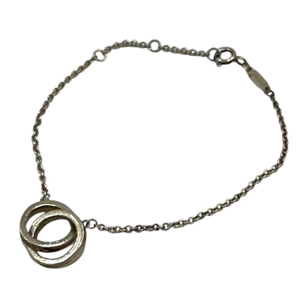 TIFFANY&Co. ティファニー SV925 シルバー インターロッキング サークル ブレスレット 約2.8g 【送料無料】【質屋かんてい局横浜港南店】 中古品 used AB