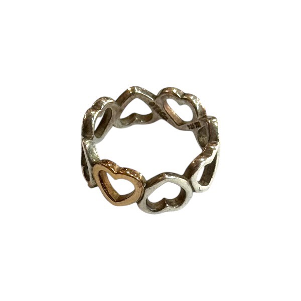 楽天市場】ティファニー 3連 リング K14KT 10号 指輪 TIFFANY&Co