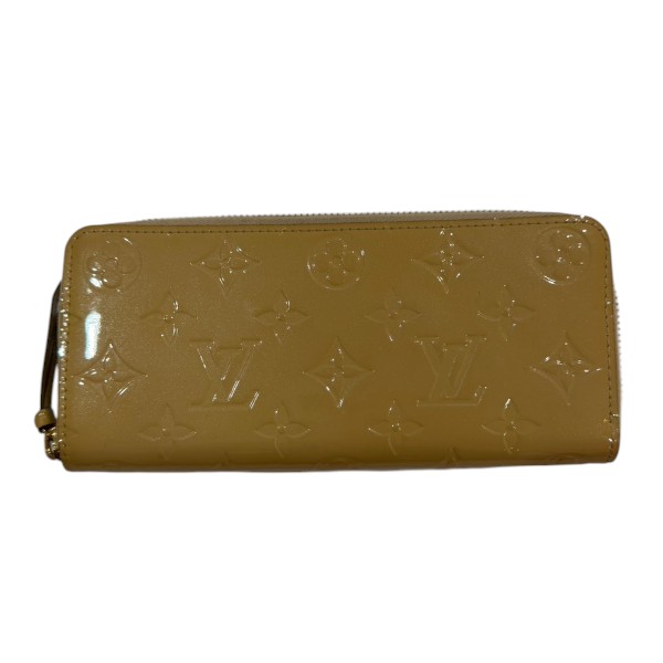 LOUIS VUITTON ルイヴィトン M90923 ポルトフォイユ・クレマンス モノグラム ヴェルニ 長札入れ デュンヌ【貨物輸送無料】【一六銀行かんてい局横浜港南店】中古品 used AB