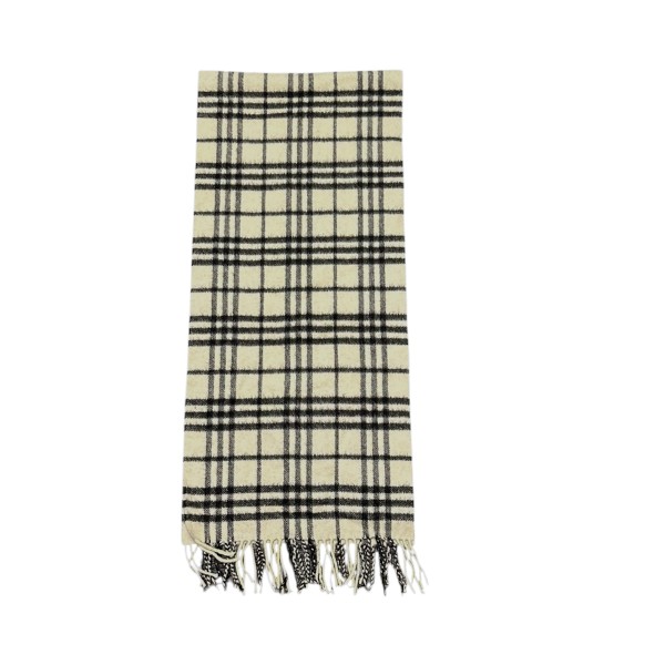 BURBERRY バーバリー 白いこと読み合わせる カシミヤ 100% 消音装置 【貨物輸送無料】【一六銀行かんてい局横浜港南店】中古品 used AB