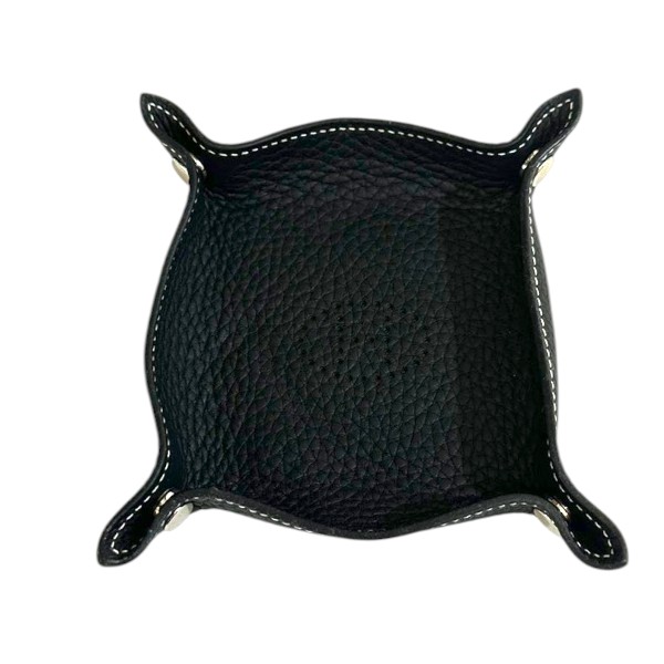 HERMES エルメス ヴィド ボッシュ ミニ なめし革 御盆 黒いこと Z目じるし【極美品】【貨物輸送無料】【一六銀行かんてい局横浜港南店】中古品 used AB