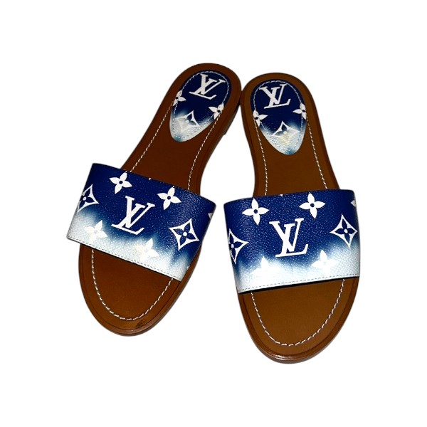 LOUIS VUITTON ルイヴィトン LVエスカル  鍵を掛けるイット・伝達ルート ミュール サンダル ＃37 23.5糎方角【貨物輸送無料】【一六銀行かんてい局横浜港南店】中古品 used AB