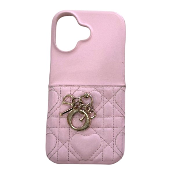 Christian Dior ディオール LADY DIOR  カナージュ iPhone17 入れもの 【貨物輸送無料】【一六銀行かんてい局横浜港南店】中古品 used AB