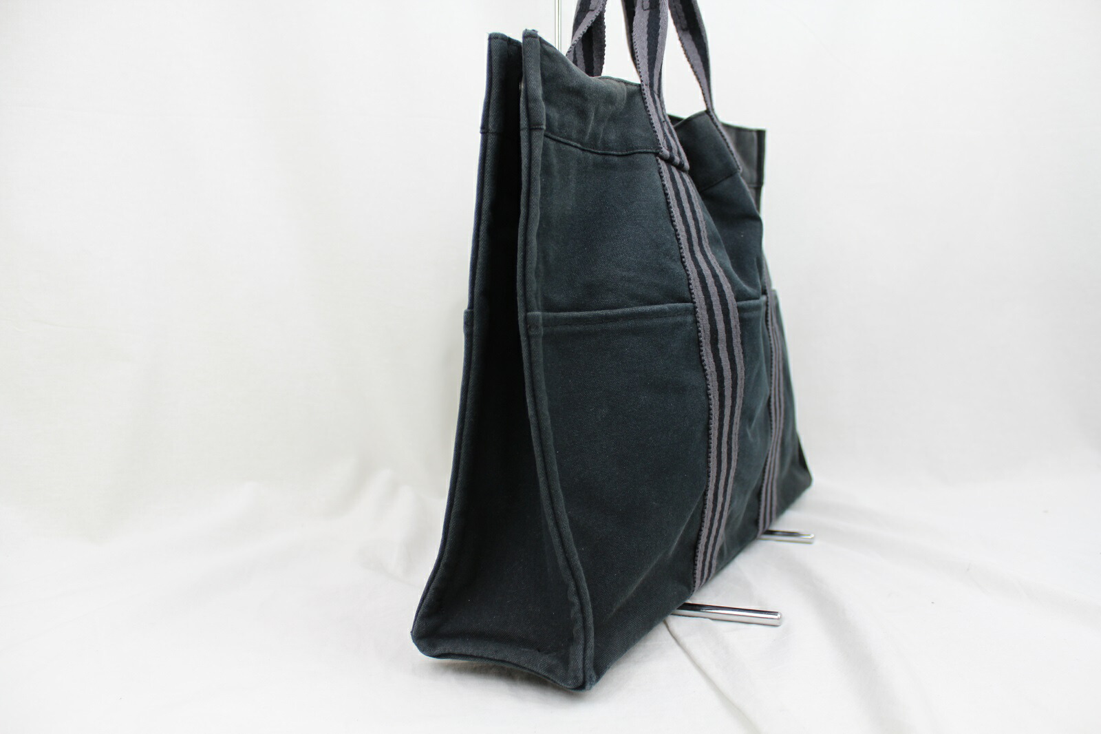 Hermes フールトゥmm トートバッグ 大きい ブラック グレー レディース メンズ 中古 かんてい局松前r56号店 Hermes フールトゥmm トートバッグ 大きい ブラック グレー レディース メンズ 中古 かんてい局松前r56号店