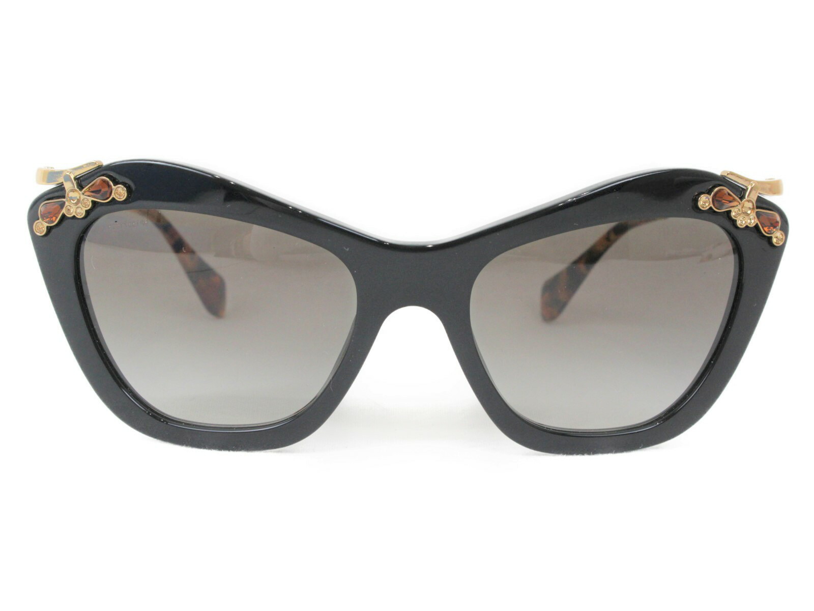 Smu サングラス ミュウミュウ Miu 2n レディース 03p 140 眼鏡 サングラス Miu レディース 小物 メンズ ブラック ゴールド べっ甲カラー 1ab 0a7 ユニセックス ウィメンズ 眼鏡 かっこいい 小物 かわいい 中古 かんてい局松前ｒ５６号店 中古ａ 質屋かんてい局