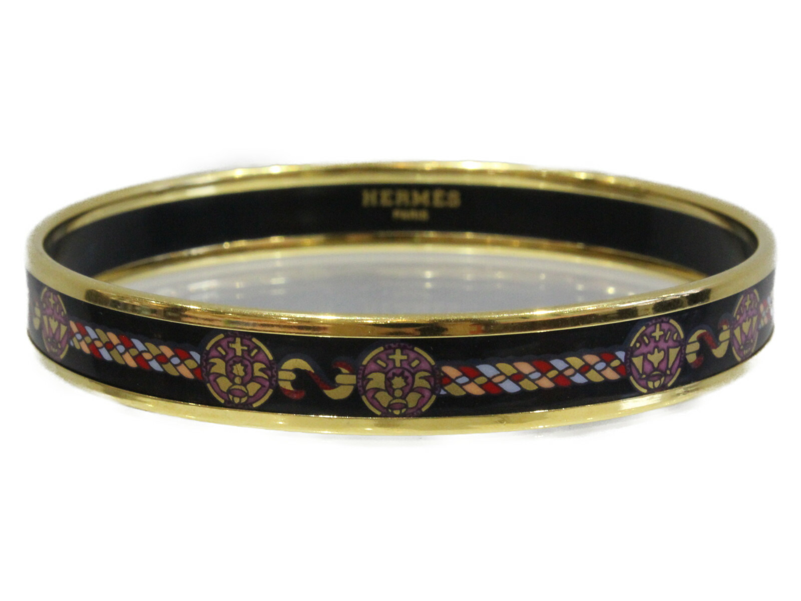 楽天市場】【中古】HERMES エルメス エマイユGM バングル ブラック