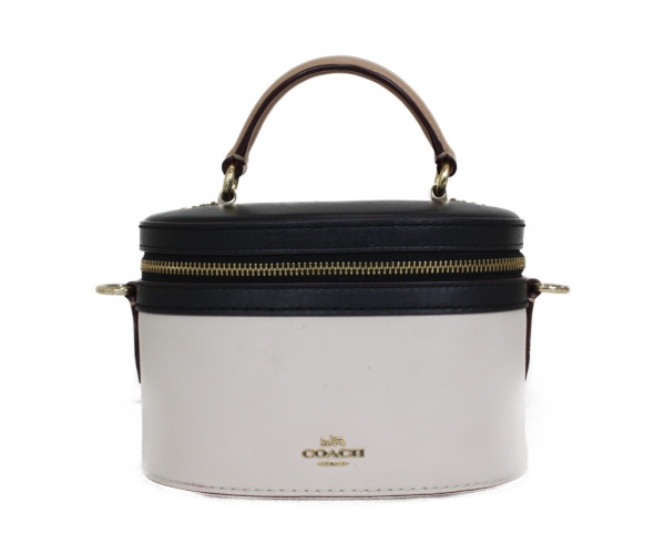 楽天市場 Coach セレーナ トレイル バッグ カラーブロック アイボリー ブラック レザー セレーナゴメス コラボ 限定品 レディース ショルダーバッグ シンプル プレゼント包装可 中古 新居浜店 かんてい局松前r56号店