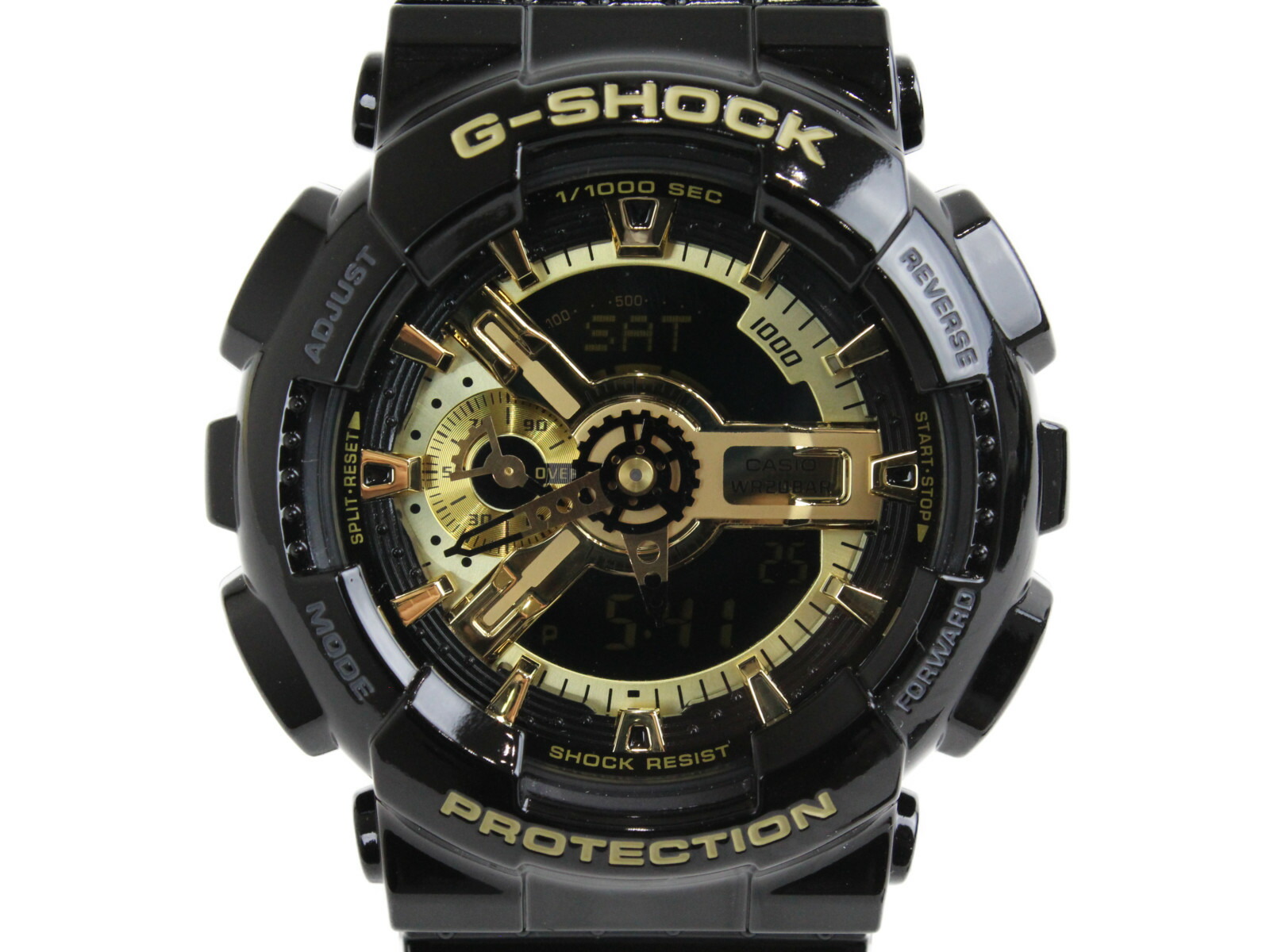 全国宅配無料 Casio カシオ G Shock ジーショック ベーシック Ga 110gb 1ajf アナログ デジタル ラバー ブラック ゴールド メンズ 腕時計 中古 お歳暮 Bwpremierlagrande Com