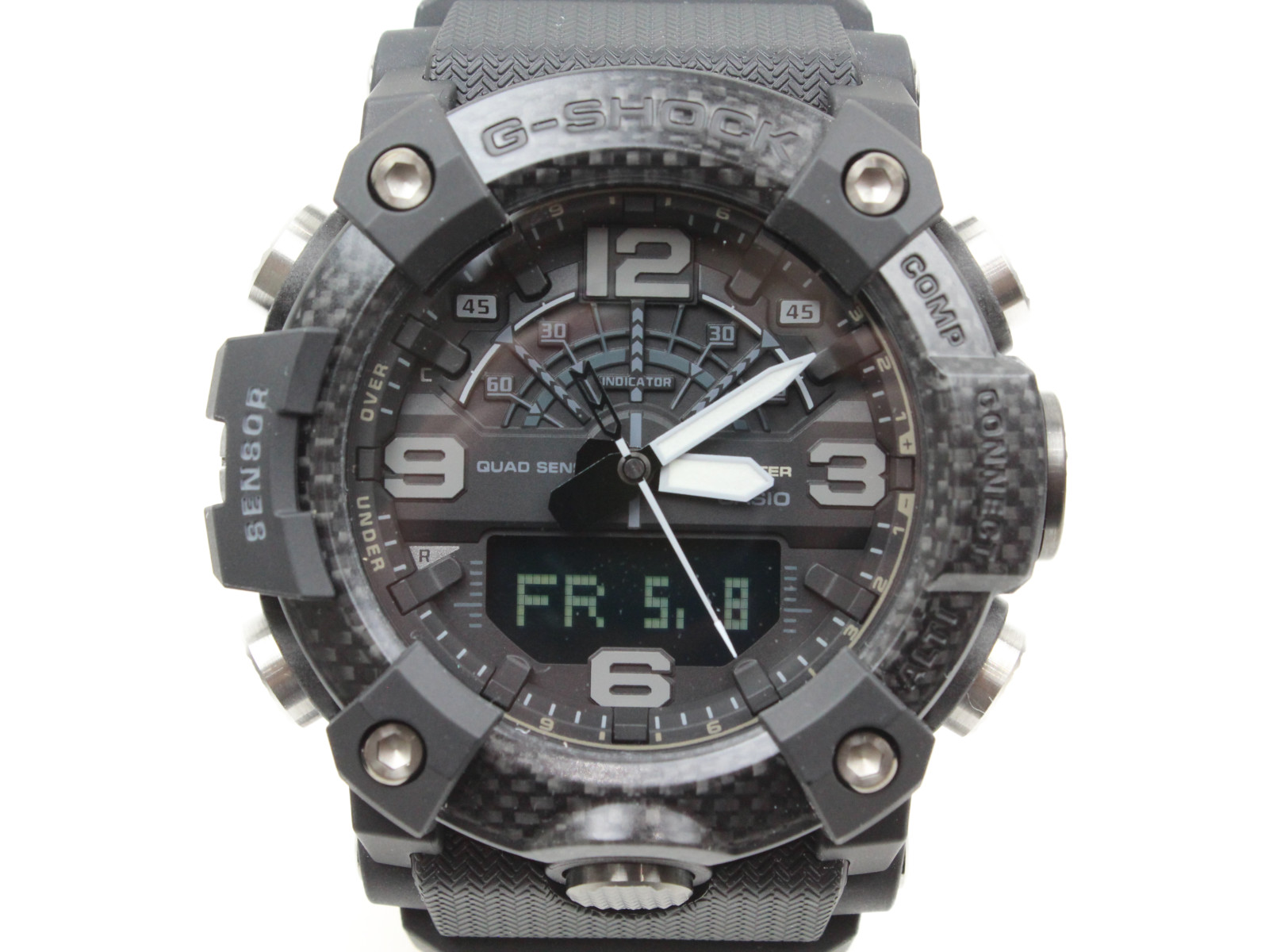 CASIO　カシオ　G-SHOCK ジーショック　マッドマスター　GG-B100-1BJF　アナログ　デジタル　クオーツ　ラバー　ブラック　メンズ　腕時計【中古】松山朝生田店
