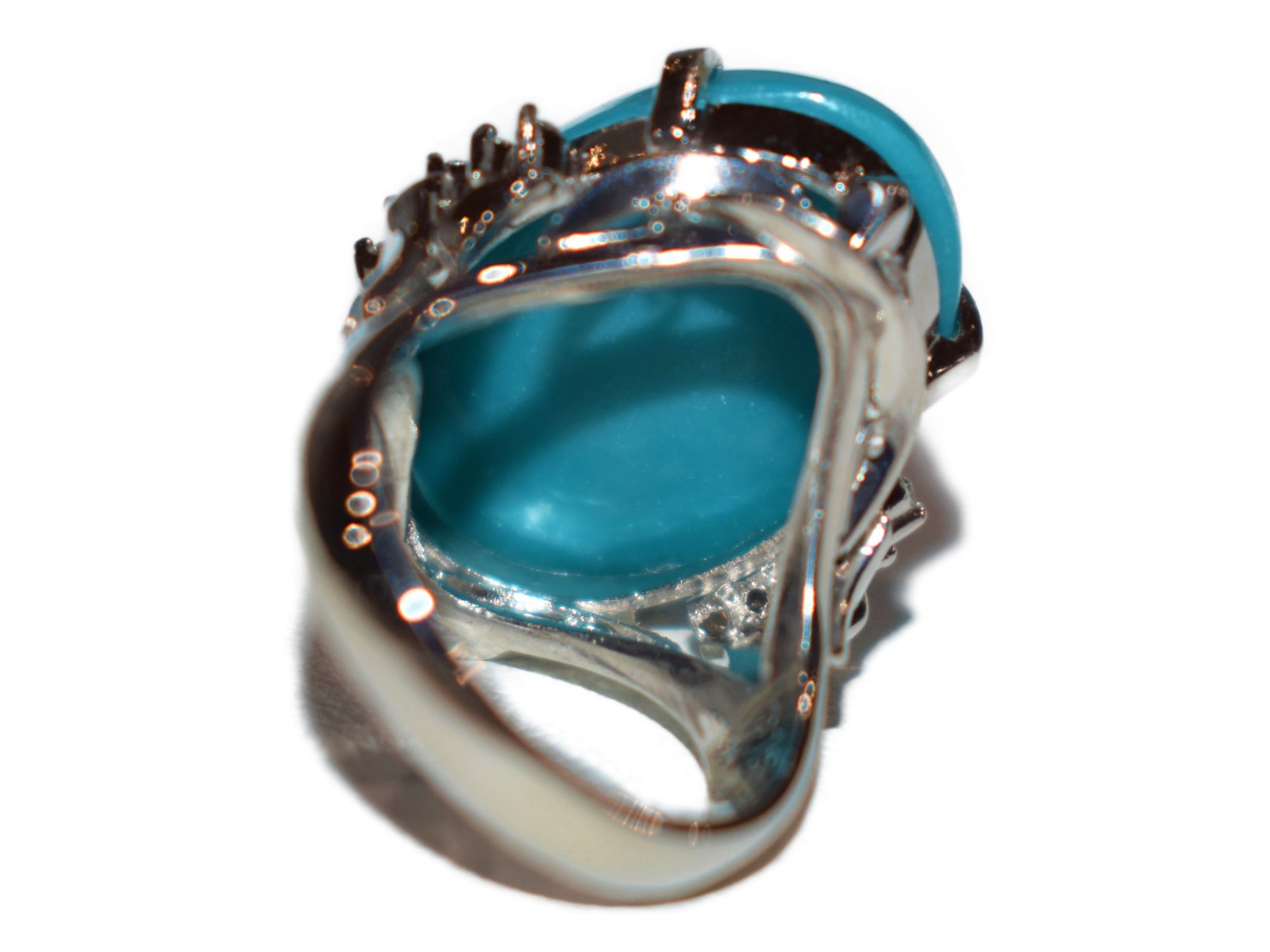 一番の贈り物 7号 超美品pt900トルコ石 ダイヤリング リング 指輪