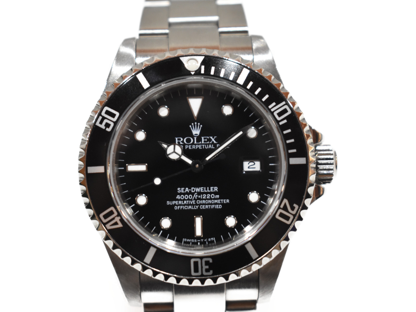 楽天市場 箱あり Rolexシードゥエラー U番 ステンレススチール 自動巻き メンズ 時計 腕時計 人気 ダイバーウォッチ シンプル コマ調整可 プレゼント包装可 中古 新居浜店 かんてい局松前ｒ５６号店