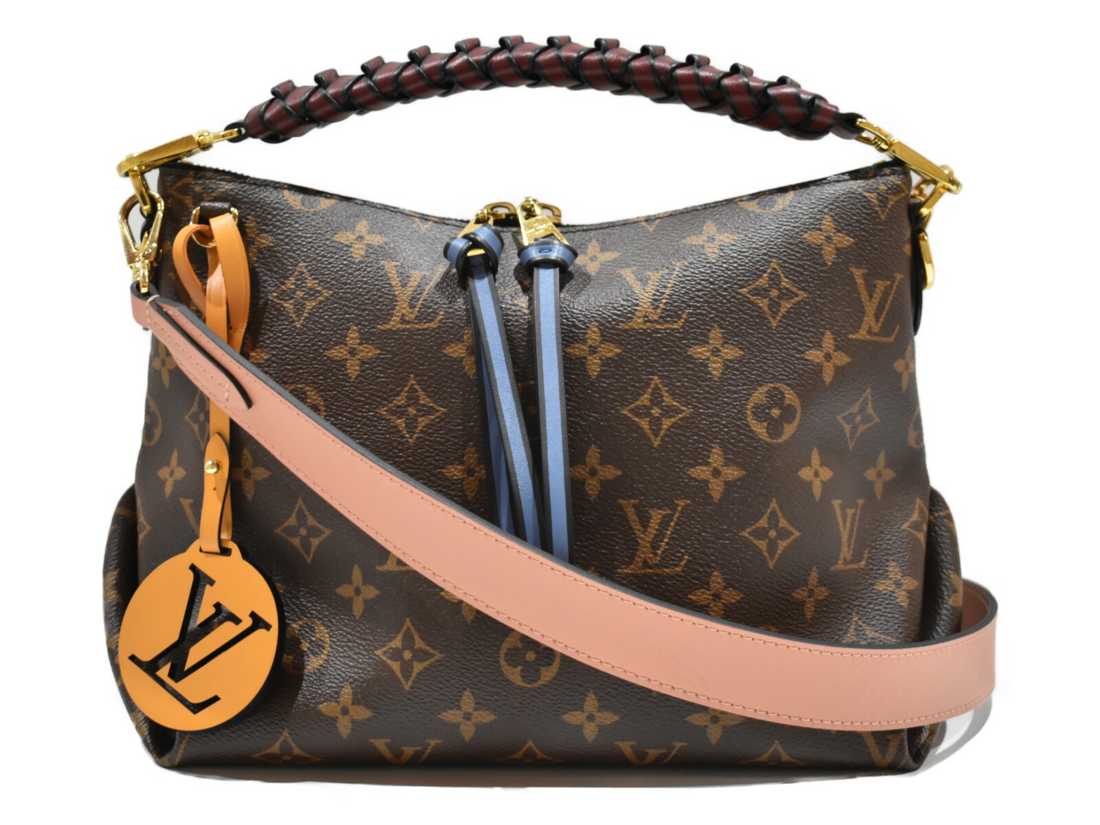 割引購入 M Vuittonミニジップドホーボー Louis 箱 布袋あり モノグラム マルチカラー 中古 ハンドバッグ ショルダーバッグ おしゃれ シンプル かわいい レディース コーティングキャンバス レザー 732 Www Dupoll Com