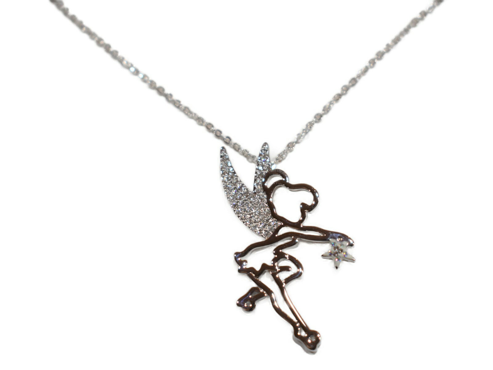 配送員設置 ネックレス ペンダント ディズニーコラボ Swarovski ティンカーベルネックレス シルバー Disney 可愛い 綺麗 上品 シンプル おしゃれ レディース プレゼント ギフト 中古 松山久万ノ台店 Fkm Unej Ac Id