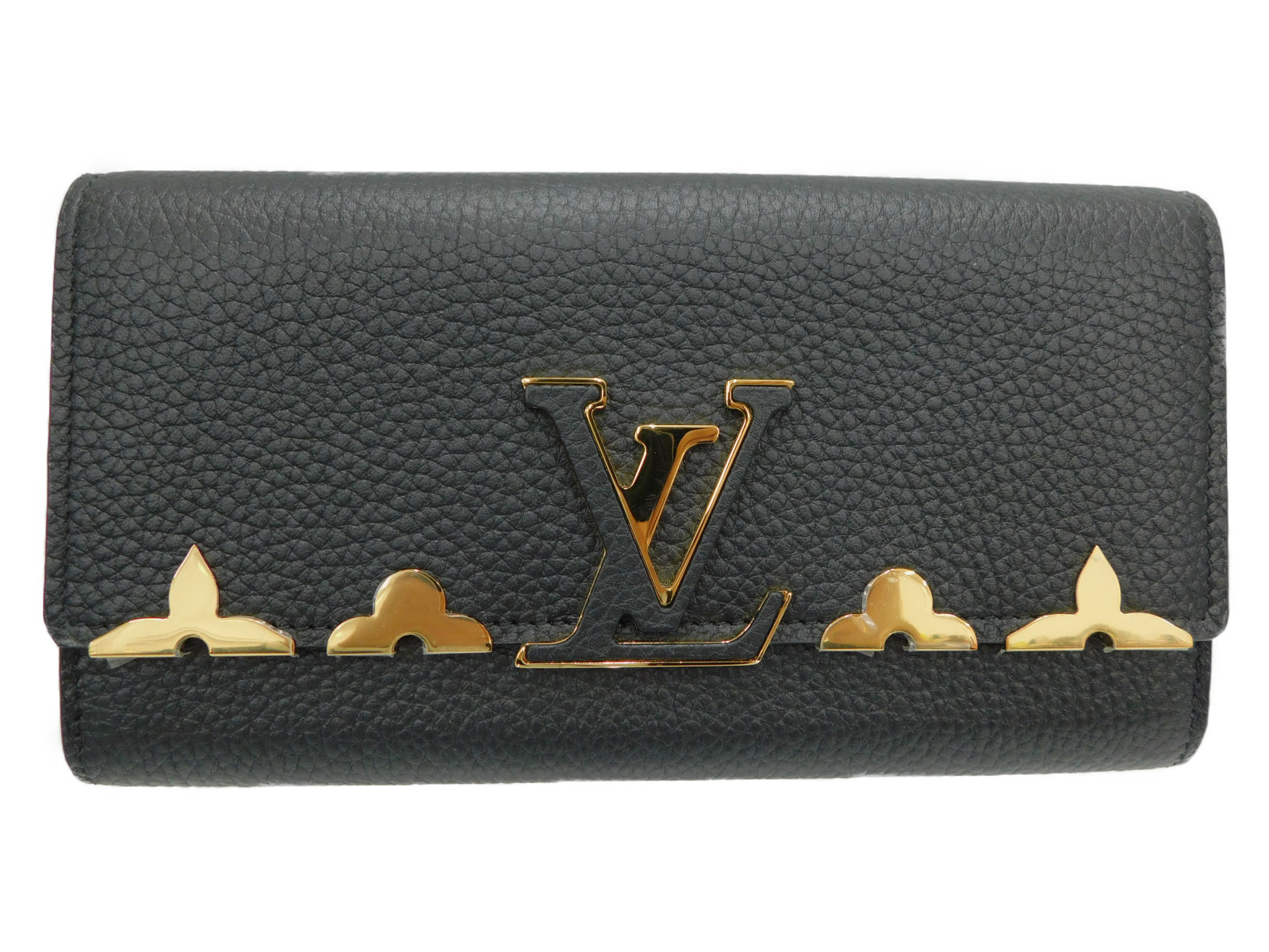 Louisvuitton ルイヴィトン 折り財布 カプシーヌ ピンク フラワー 1