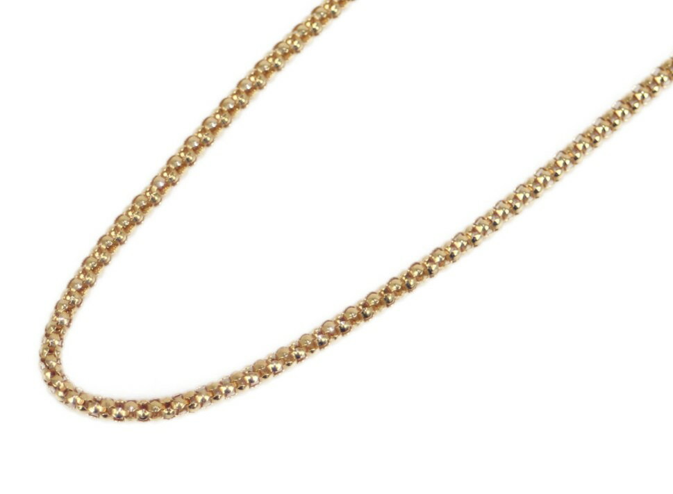 New限定品 カットポンパチェーンネックレス K18 イエローゴールド 3 7g レディース メンズ ウィメンズ プレゼント 贈り物 ジュエリー ペンダント 中古 松前r56号店 全国組立設置無料 Www Wellspringacademy Org