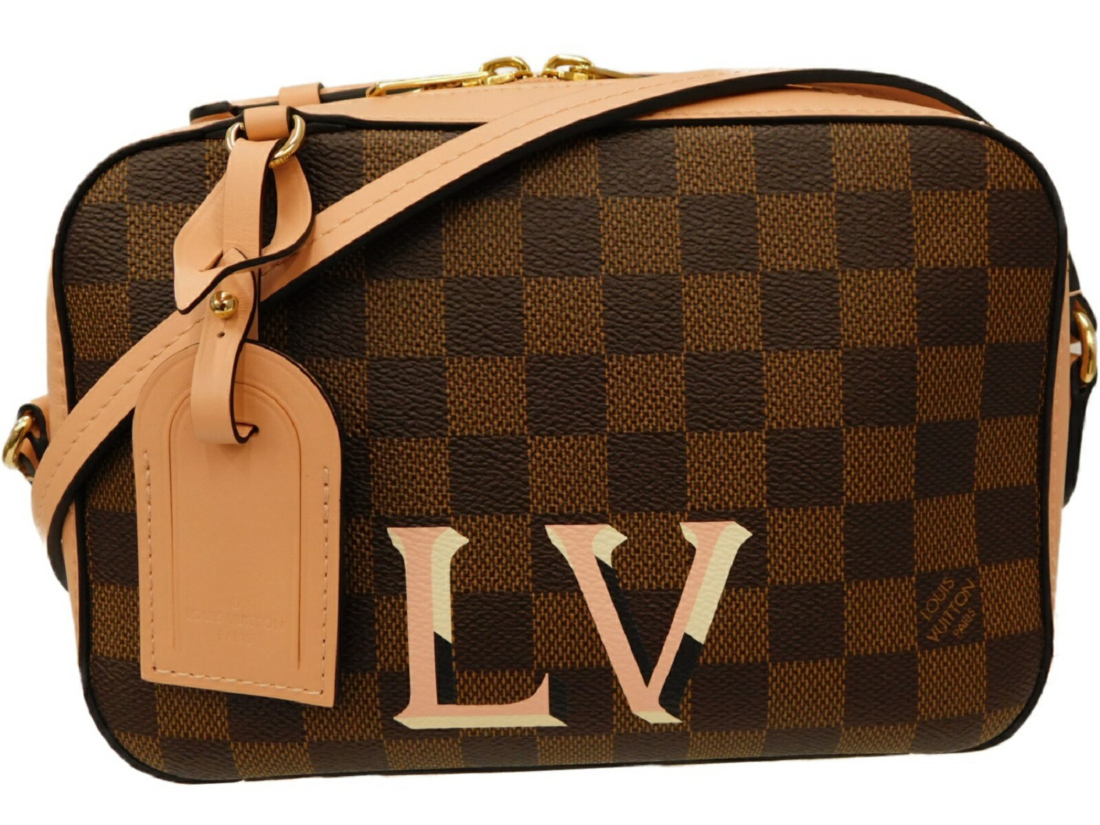 【中古】LOUIS VUITTON ルイヴィトン N40179 LVサンタモニカ 年魚サクラ色 ヴィーナス ダミエ ロゴタイプ ブランド名ロゴタイプ レディース 差し上げ物 差し上げ物 差し上げ物荷拵え【中古】 新居浜店