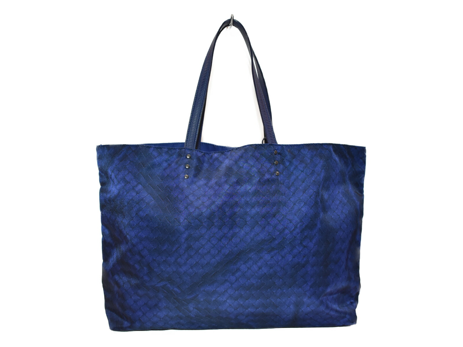 おしゃれ 中古品 Bottega Veneta イントレッチオリュージョン ブルー ナイロン メンズ レディース ユニセックス トートバッグ マザーズバッグ おしゃれ 軽量 中古 松山久万ノ台 Collabforge Com