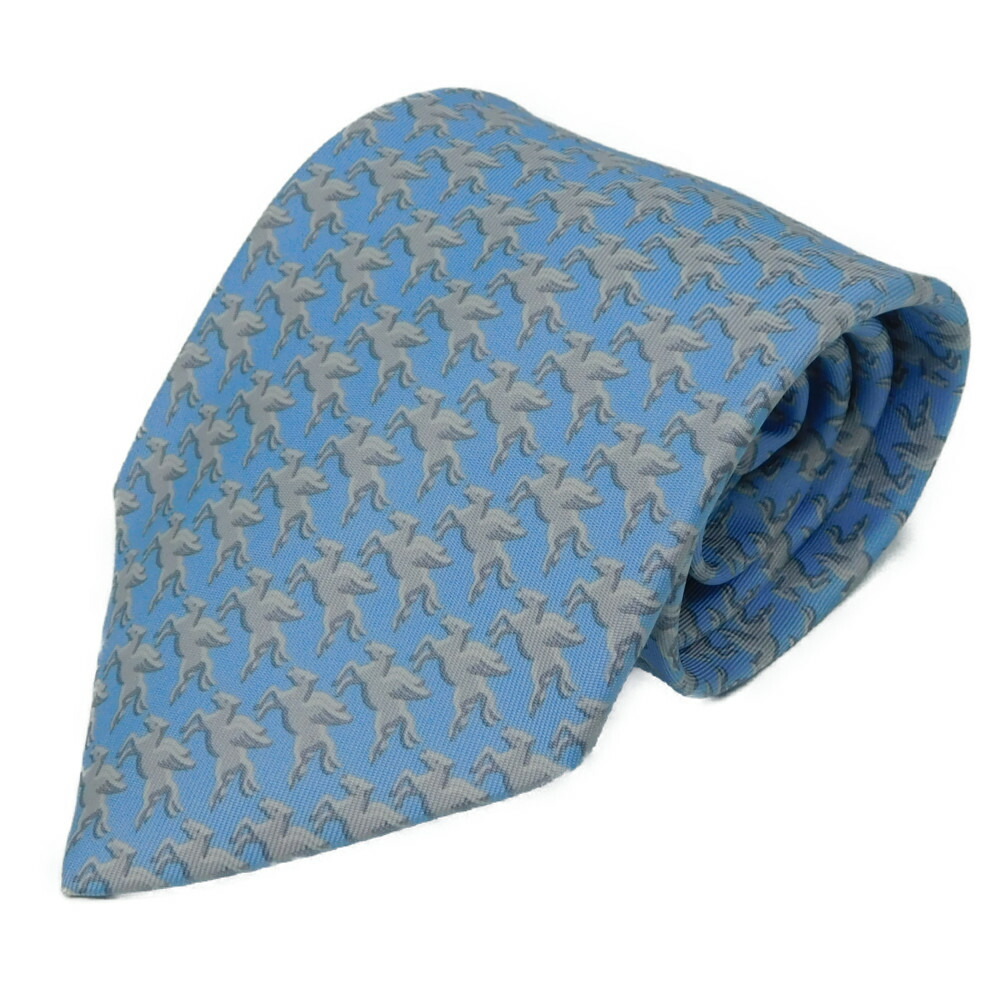 楽天市場】Hermès エルメス ネクタイ 葉っぱ柄 水色 シルク100