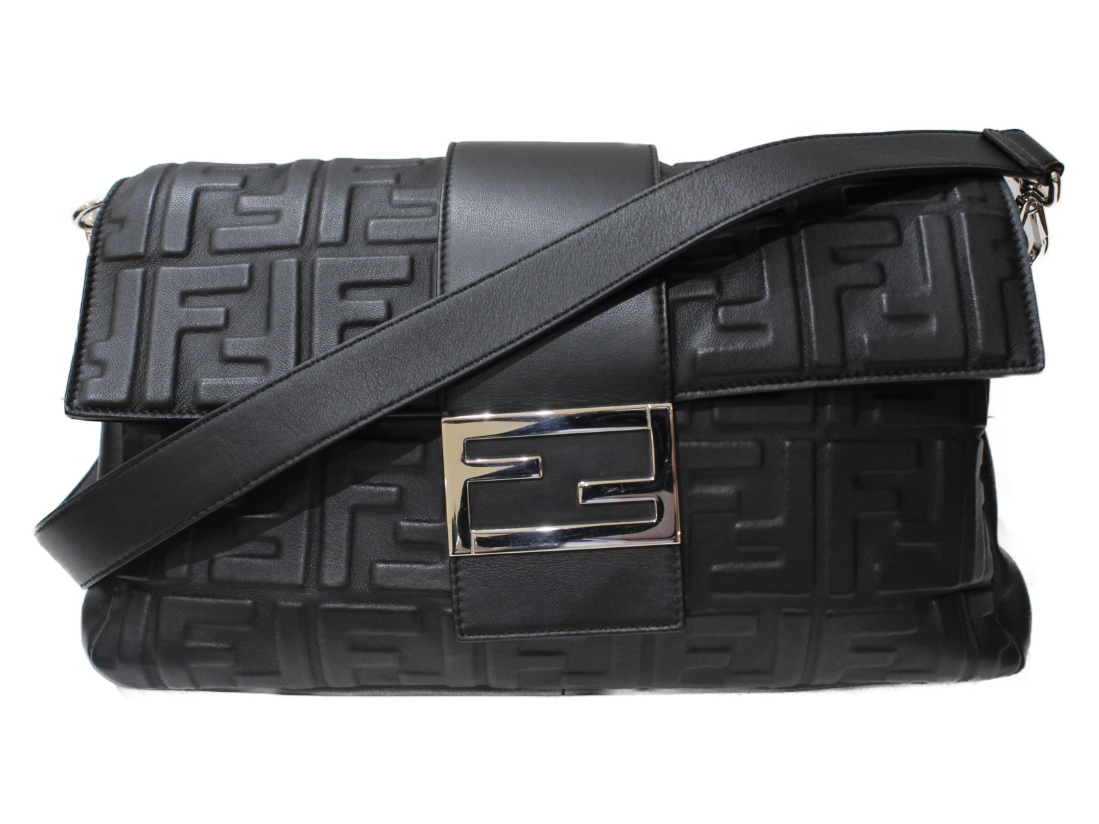 Fendi バゲット ラージ 3way 7va478 ナッパレザー 松前r56号店バッグ 小物 ブランド雑貨 ブラック レディース ハンドバッグ ショルダーバッグ ボディバッグ メンズ シンプル 中古 ギフト レディース ユニセックス 3way 松前r56号店 プレゼント包装可
