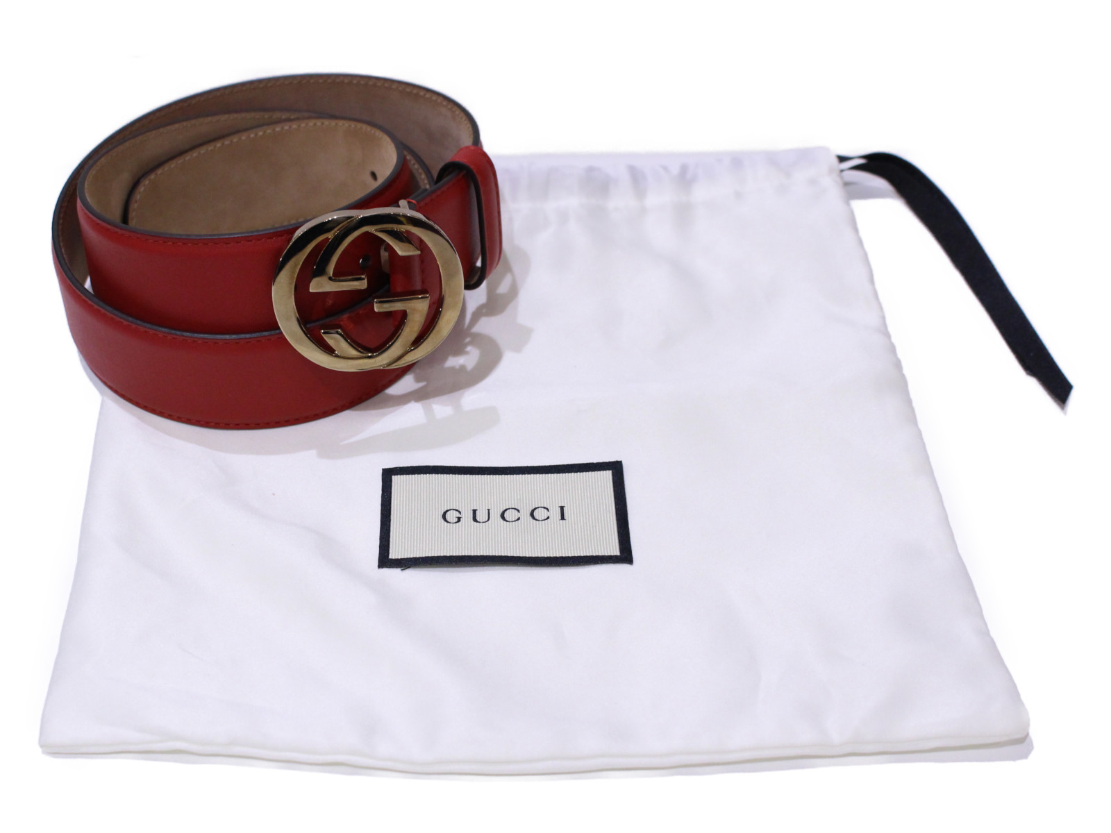 GUCCI グッチ インターロッキングG レザーベルト 370543 Gバックル