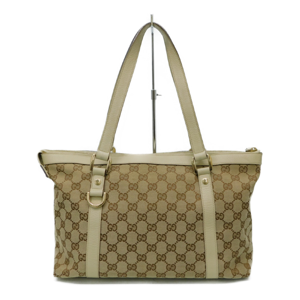 GUCCI グッチ GGキャンバストートバッグ かわいい ベージュ系 ...
