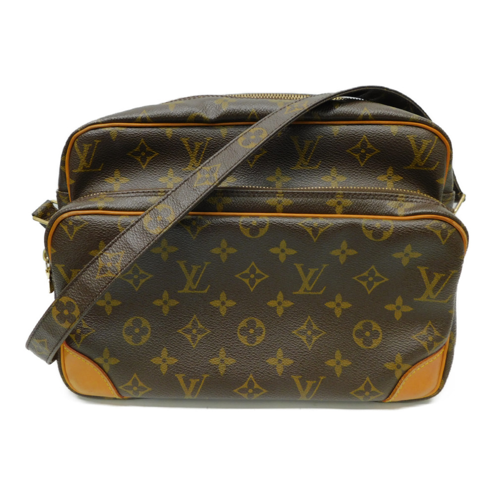 LOUIS VUITTON　ルイヴィトン ナイル　M45244　ショルダーバッグ　ブラウン　ゴールド金具　モノグラムキャンバス　斜め掛け　ショルダー調節可　レディース　メンズ　ユニセックス　プレゼント包装可【中古】新居浜店
