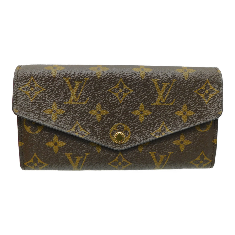 【極美品】ルイヴィトン ブラウン 長財布 ポルトフォイユ・サラ M61734 LOUIS VUITTON 中古 ルイヴィトン ポルトフォイユ・サラ