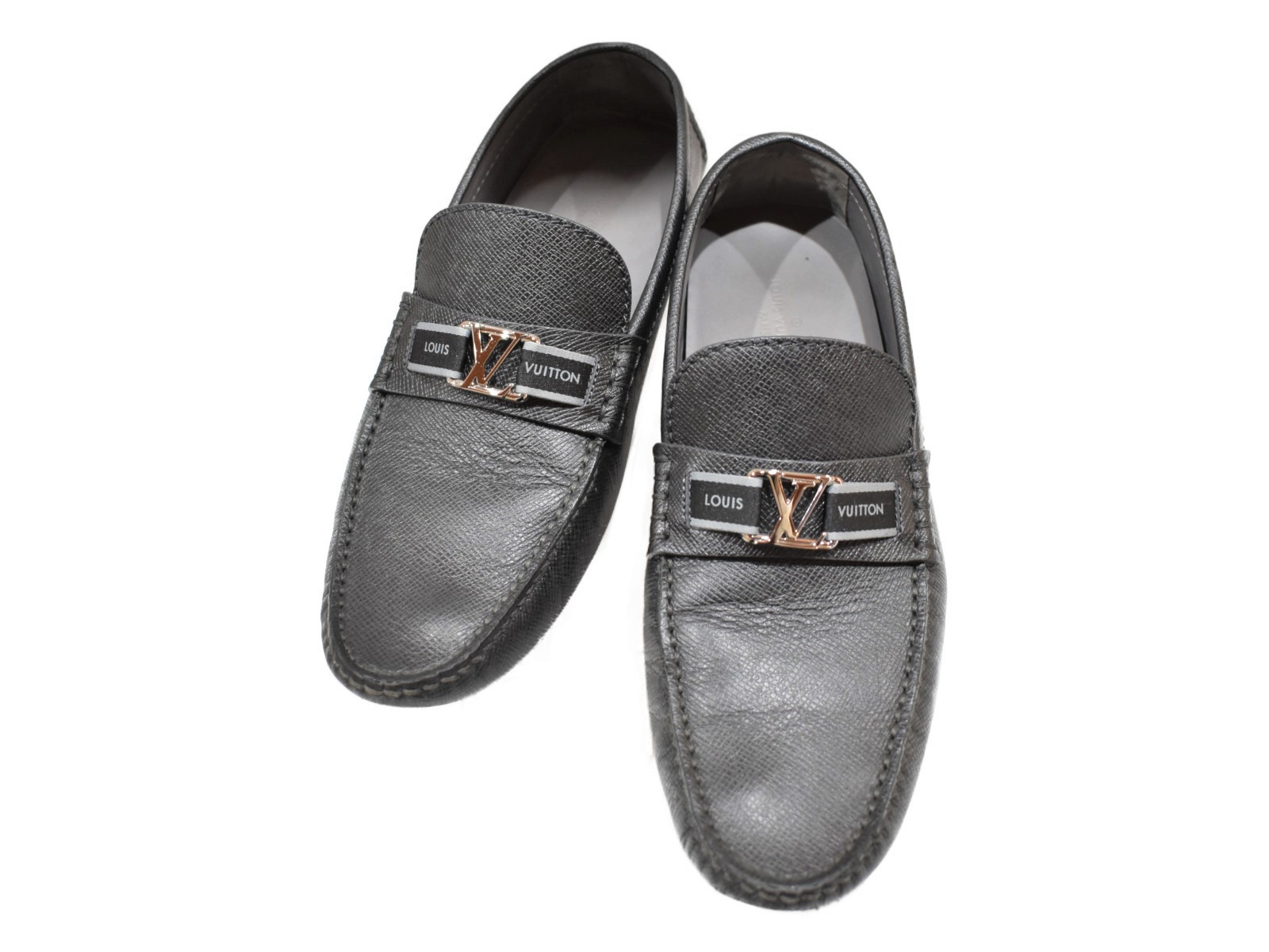 Sale 91 Off Louis Vuittonドライビングシューズ タイガ ダークグレー レザー 革 メンズ 靴 ファッション シンプル ブランド 中古 松山久万ノ台店