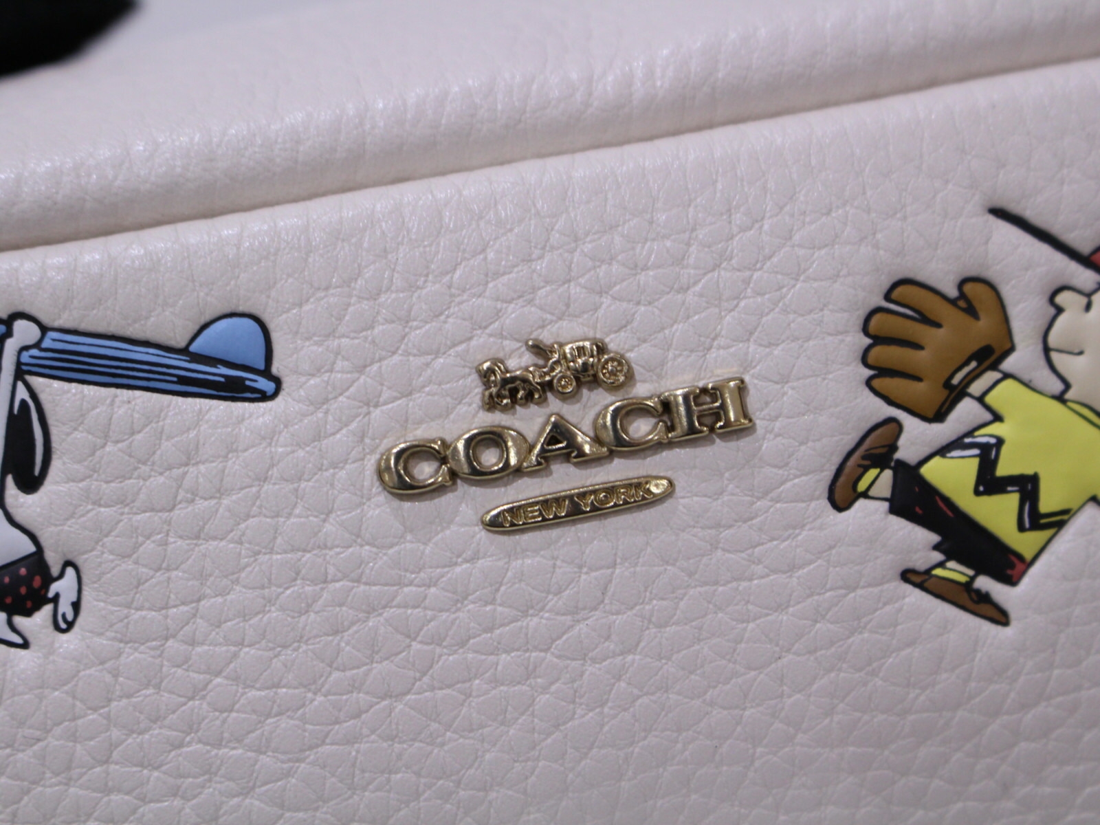Coach コーチ C4900 Snoopy ギフト スヌーピーコラボ スヌーピープリント チャークマルチ プレゼント包装可松前r56店 ホワイト系 ポーチ メイクポーチ レディース 化粧ポーチ 小物入れ 充実の品 スヌーピープリント