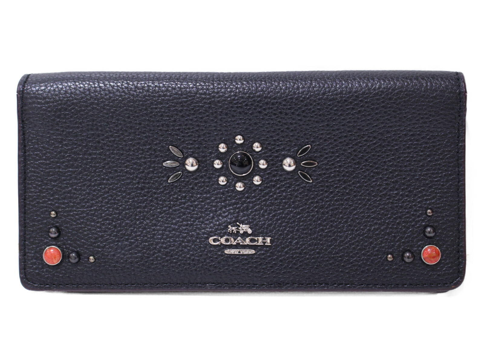 楽天市場】コーチ COACH 三つ折り財布 レザー シグネチャー / スタッズ