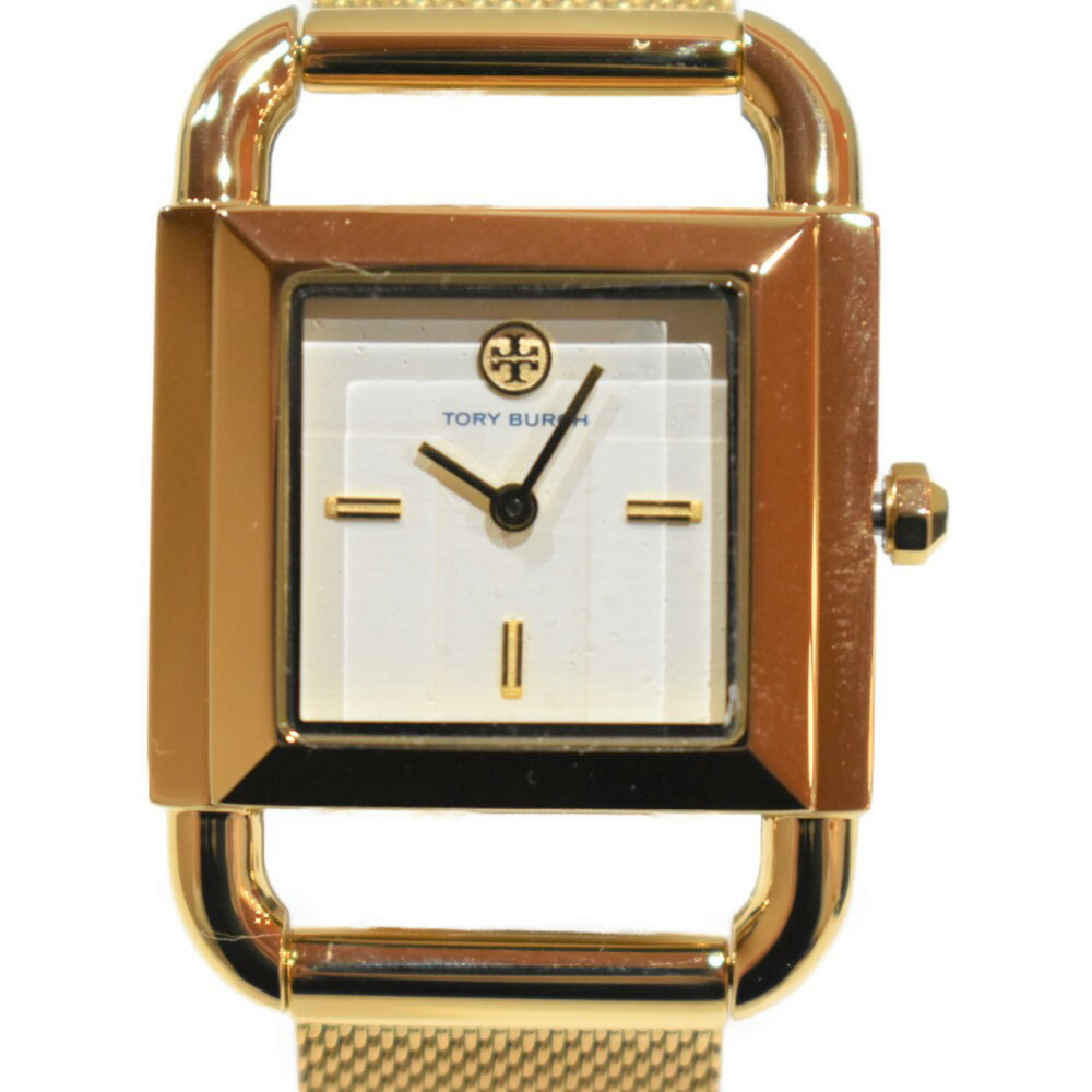 稼働品 TORYBURCH トリーバーチ 腕時計 アイボリー文字盤 ２針 箱付き 稼働品 TORYBURCH トリーバーチ 腕時計 アイボリー文字盤 2針