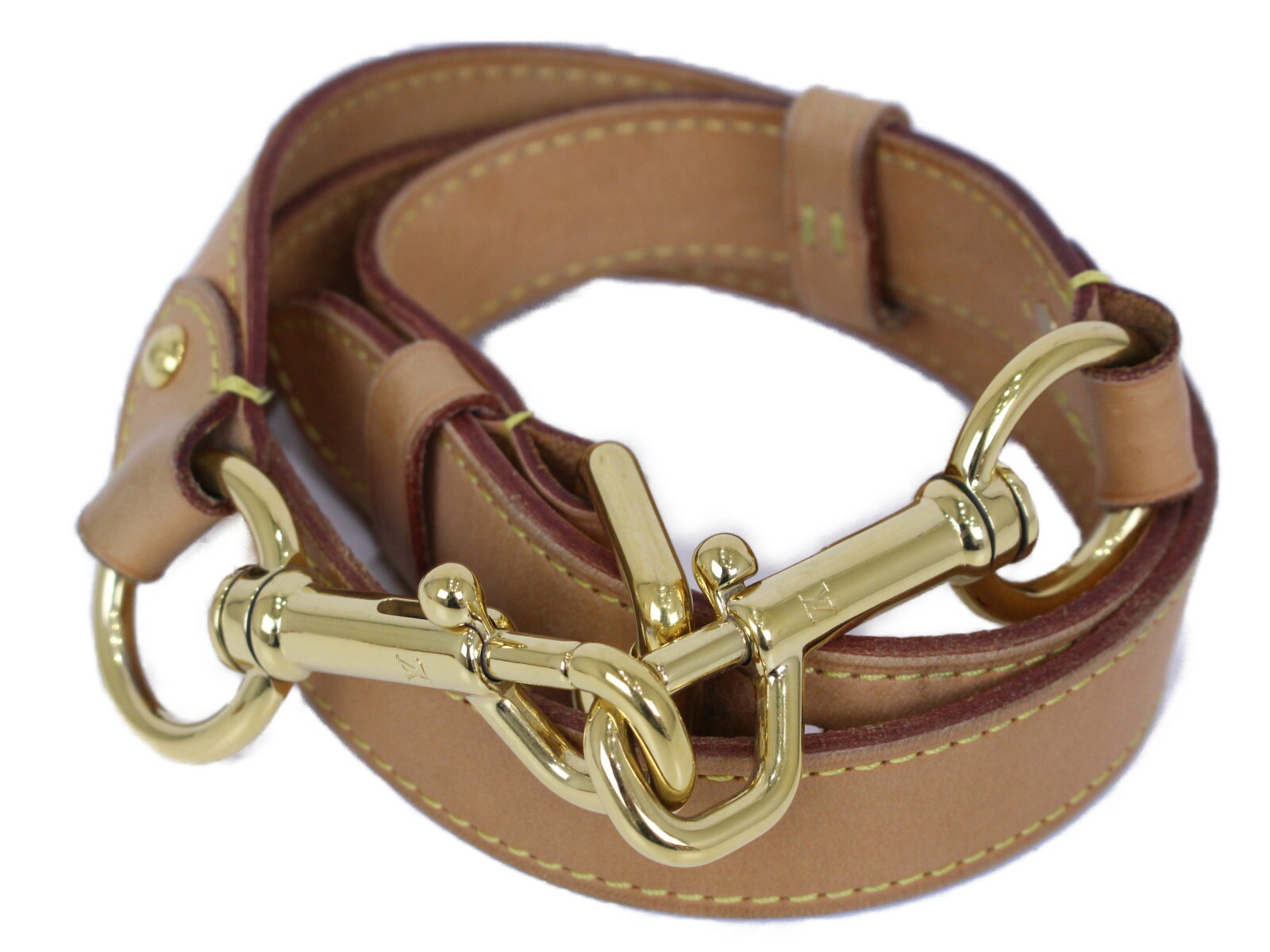 LOUIS VUITTON　ルイヴィトン　ショルダーストラップ　J00109　バッグ用アクセサリー　ヌメ革　ゴールド金具　レディース　ギフト　プレゼント包装可【中古】松山朝生田店｜かんてい局松前Ｒ５６号店