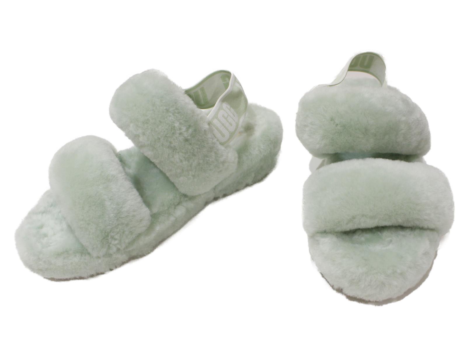 【新品未使用】UGG ファズ イヤー シープスキン バックレス サンダル 22 新品未使用】UGG ファズ イヤー シープスキン バックレス