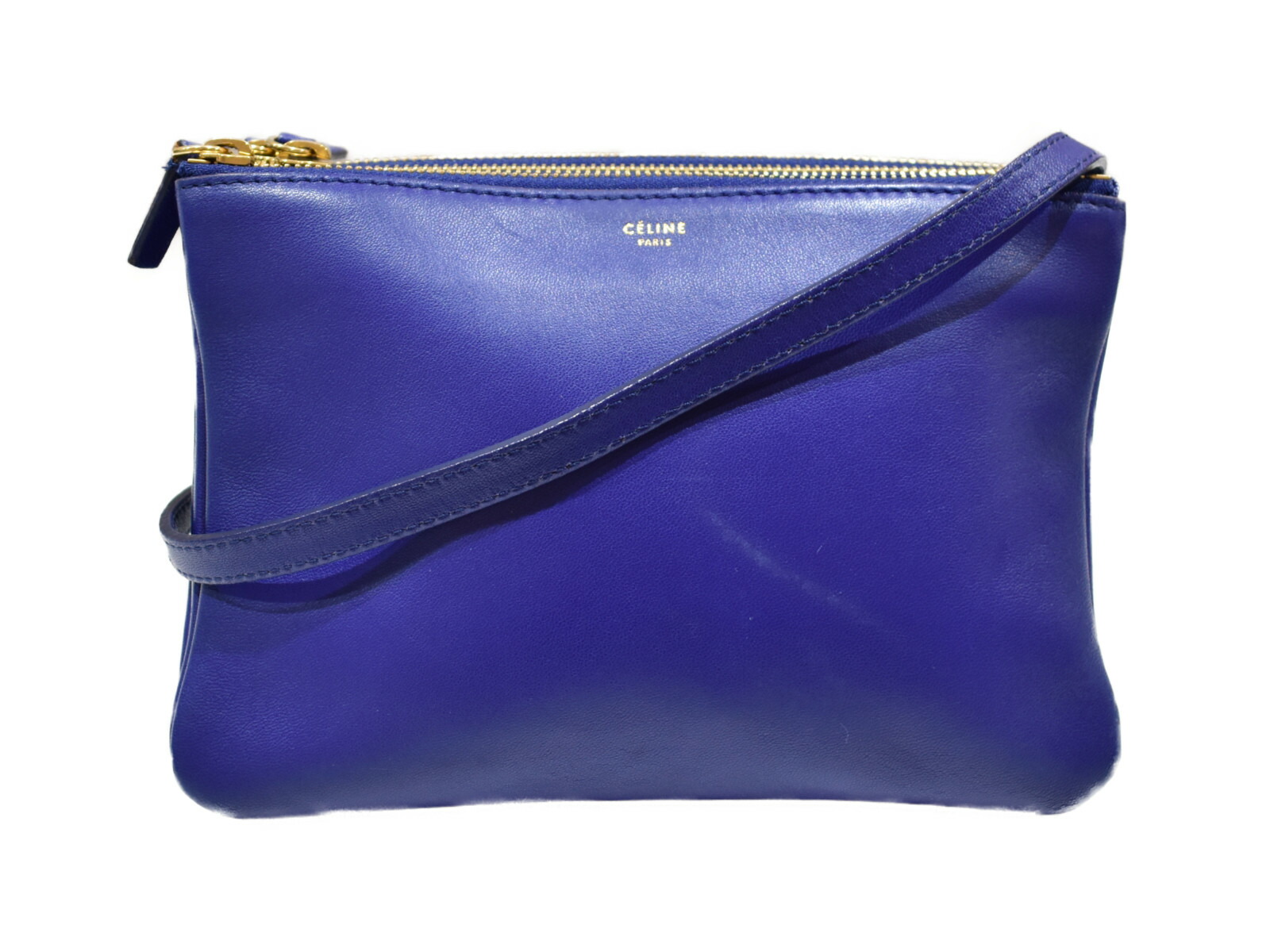 楽天市場】CELINE セリーヌ トリオ ラージ ショルダーバッグ