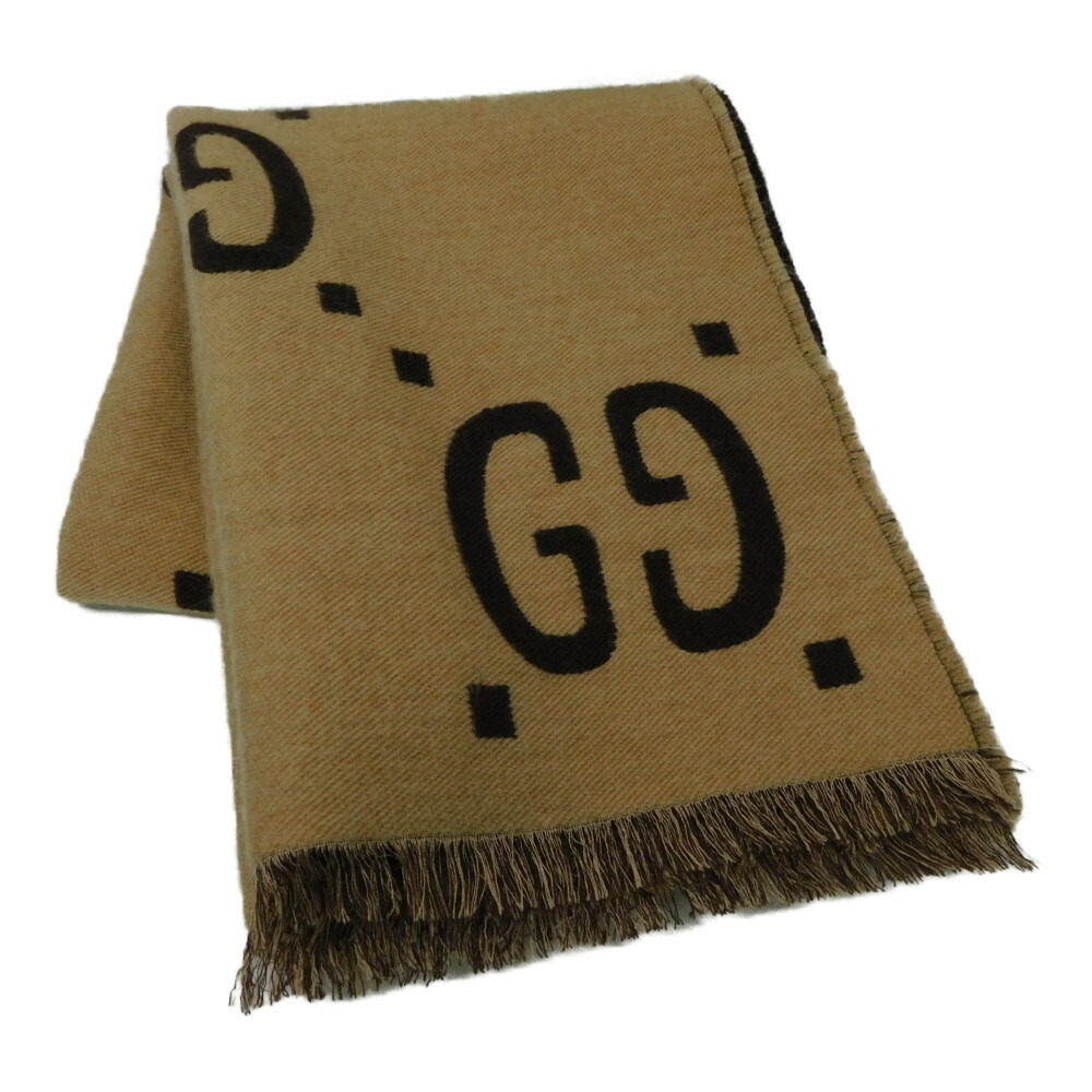 楽天市場】グッチ マフラー レディース GGジャガードウールシルク