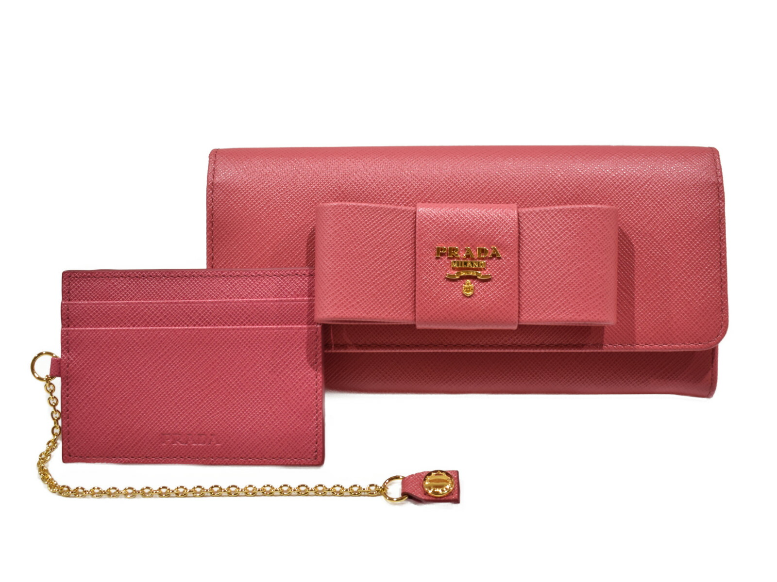 プラダ PRADA 財布　リボン　長財布　1M1132 楽天市場】PRADA/プラダ リボン二つ折り長財布 1M1132 SAFFIANO