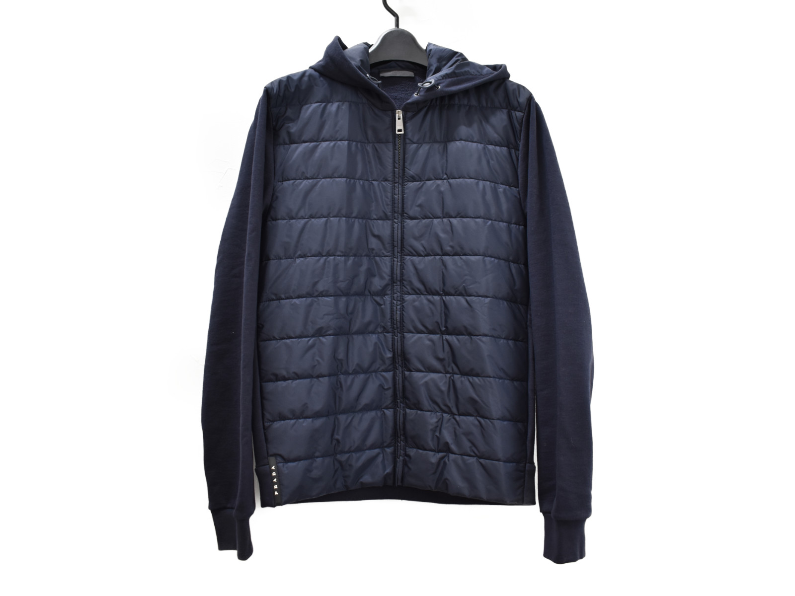 PRADA 黒 ニット切り替えブルゾン org.jpg