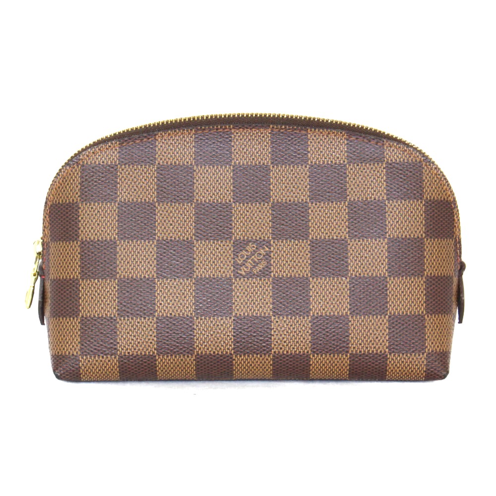 \u003cBR\u003eLOUIS VUITTON ルイヴィトン ポシェット・コスメティック PM N47516 ダミエ 赤銅色×赤いこと  レディース メンズ ウィメンズ ユニ一発やる ブランド名 LV 一般受け 定番 合財袋 小容れもの かざり付ける品【中古】松山朝生田店