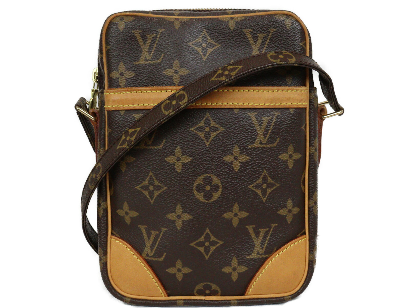 LOUIS VUITTON　ルイヴィトン　 ダヌーブ　M45266　ショルダーバッグ　モノグラム　ブラウン　ゴールド金具　シンプル　レディース　ギフト　プレゼント包装可【中古】松山久万ノ台店