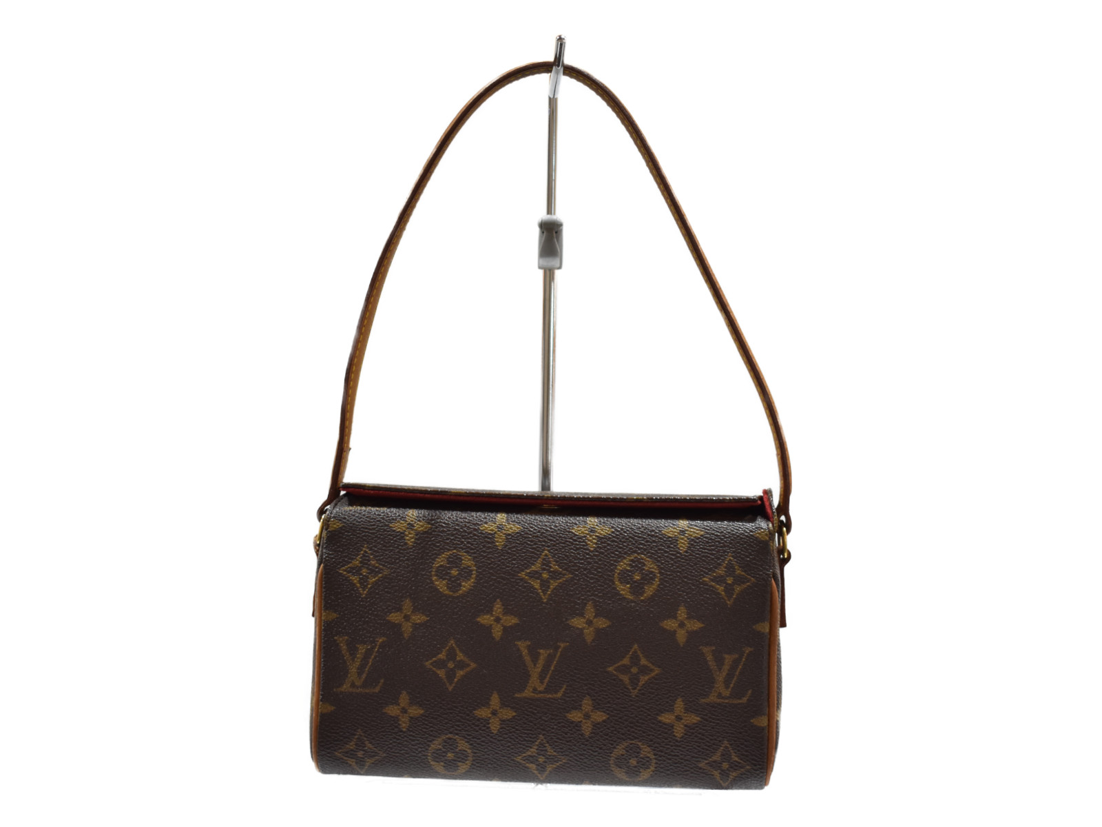 LOUIS　VUITTON　ルイヴィトン　レシタル　M51900　モノグラム　ブラウン　内側：レッド　コーティングキャンバス　ミニバッグ　ハンドバッグ　レディース【中古】松山久万ノ台店