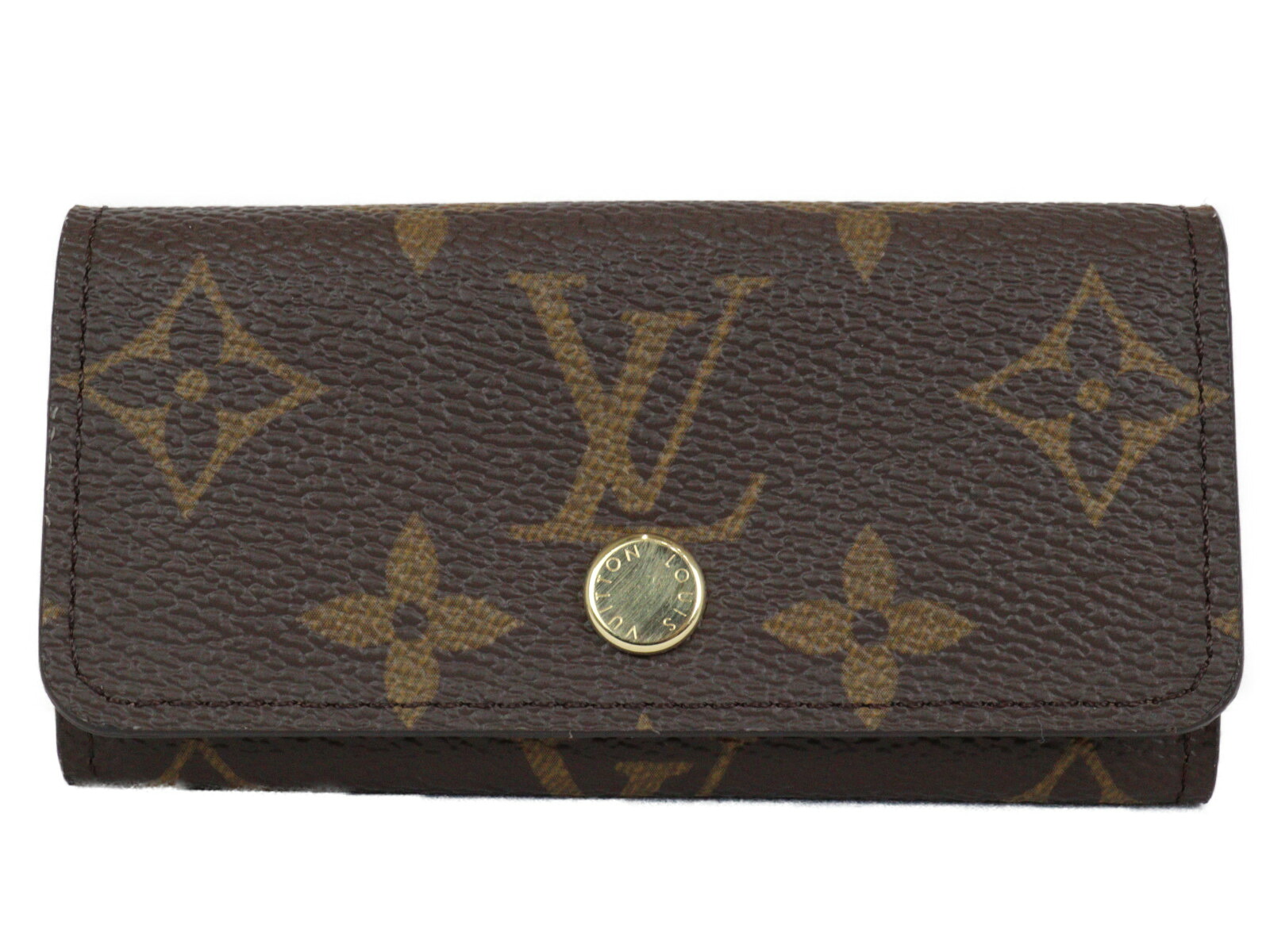 【☆未使用品☆】【布袋あり】LOUIS VUITTON　ルイヴィトン　ミュルティクレ4　M69517　キーケース　モノグラム　ブラウン　シンプル　レディース　メンズ　ユニセックス　ギフト　プレゼント包装可【中古】松山朝生田店