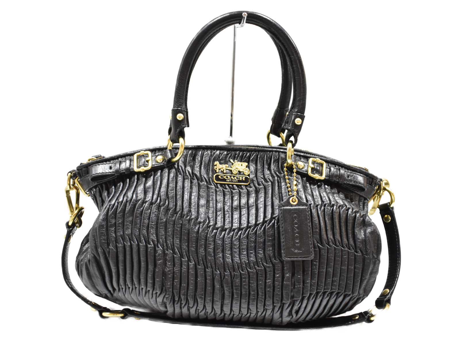 楽天市場】美品 COACH コーチ マディソン キルティッド