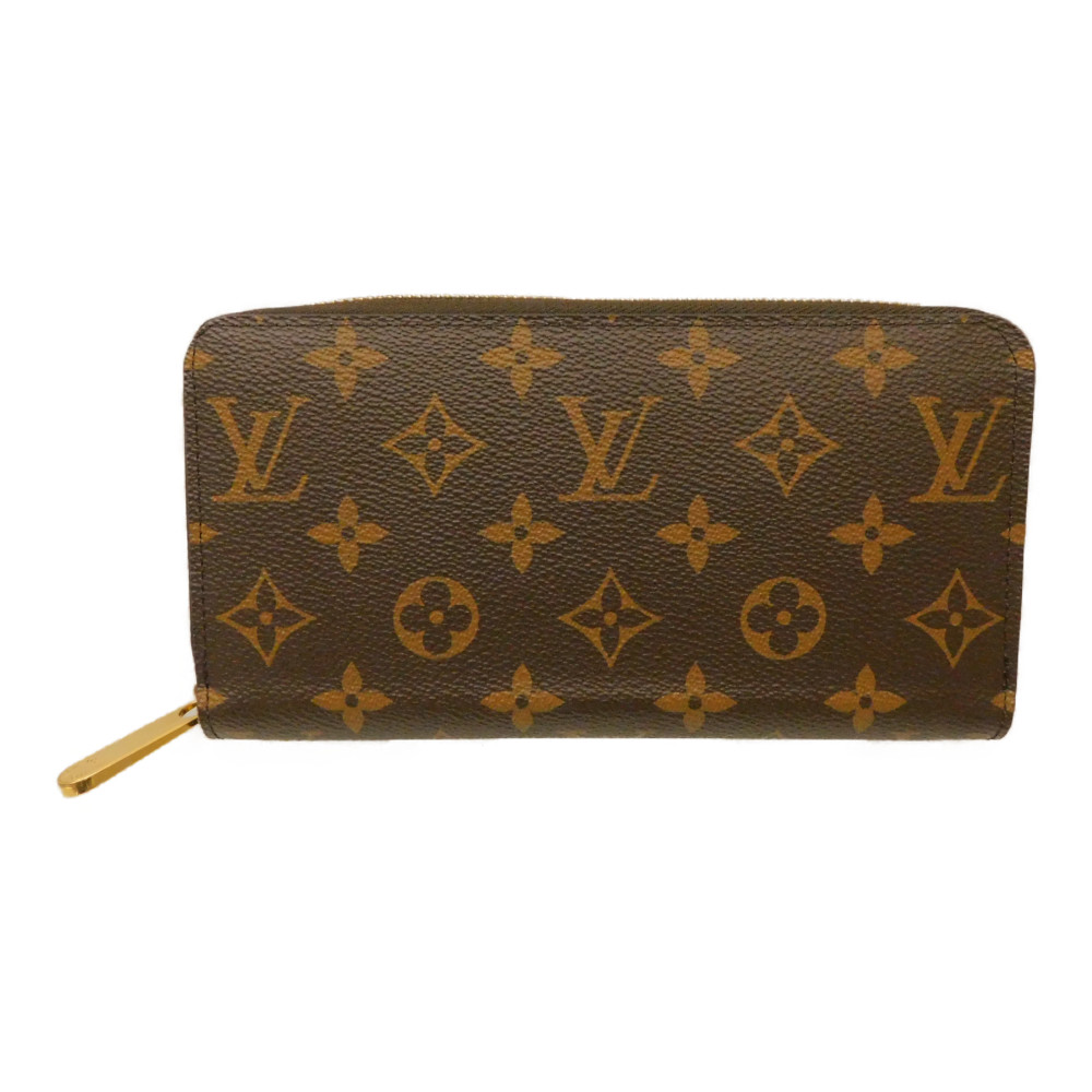 【中古】LOUIS VUITTON ルイヴィトン ジッピーウォレット M42616 モノグラム  赤銅色 長紙入れ ジッパー ゴールド金具 箱・布袋つき レディース  メンズ ユニ一発やる 一般受け 定番 差し上げ物 差し上げ物 差し上げ物荷拵え【中古】 新居浜店